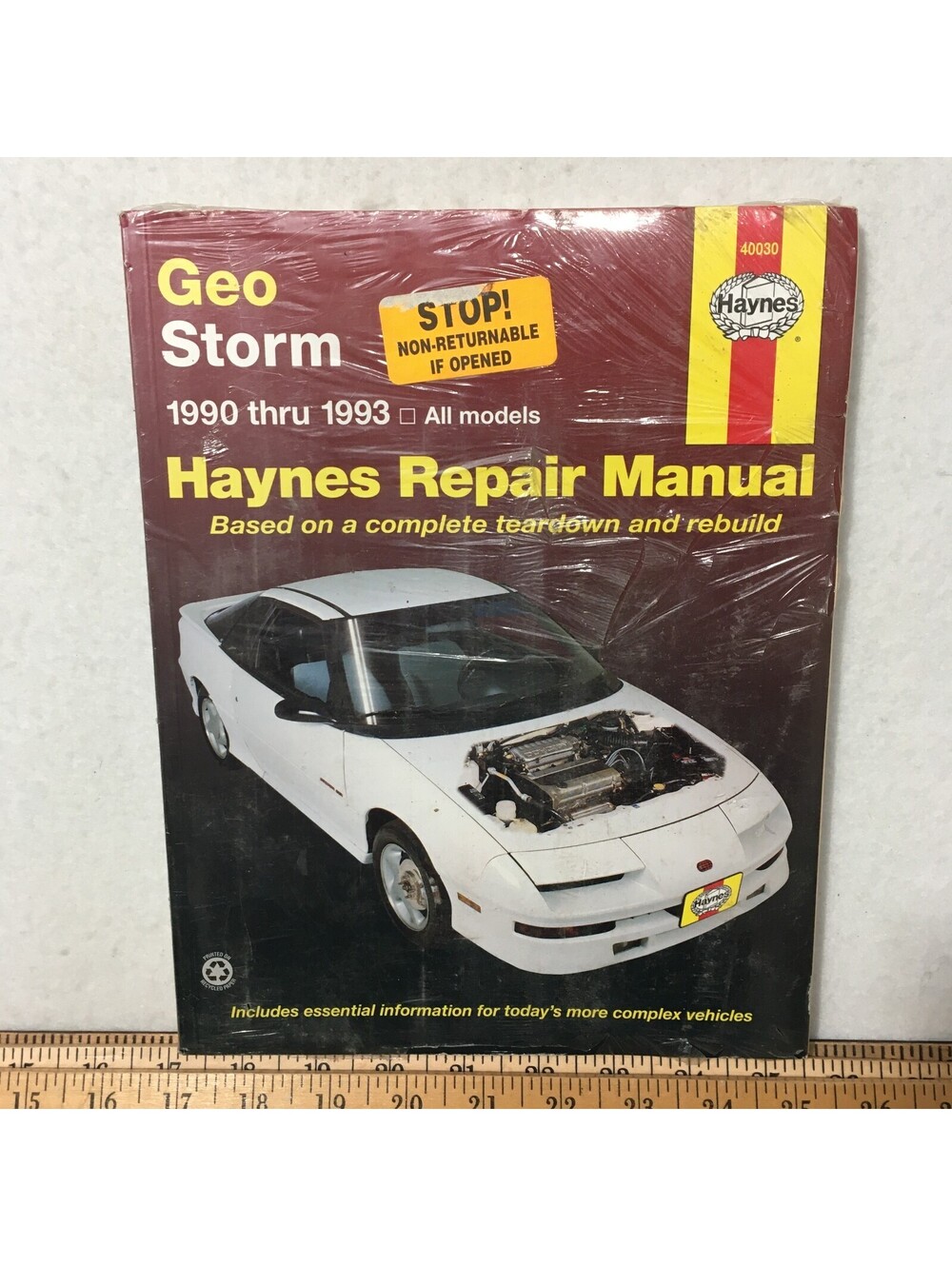 Geo Storm 1990-93 Repair Manual Haynes Publications 40030 BRAND NEW